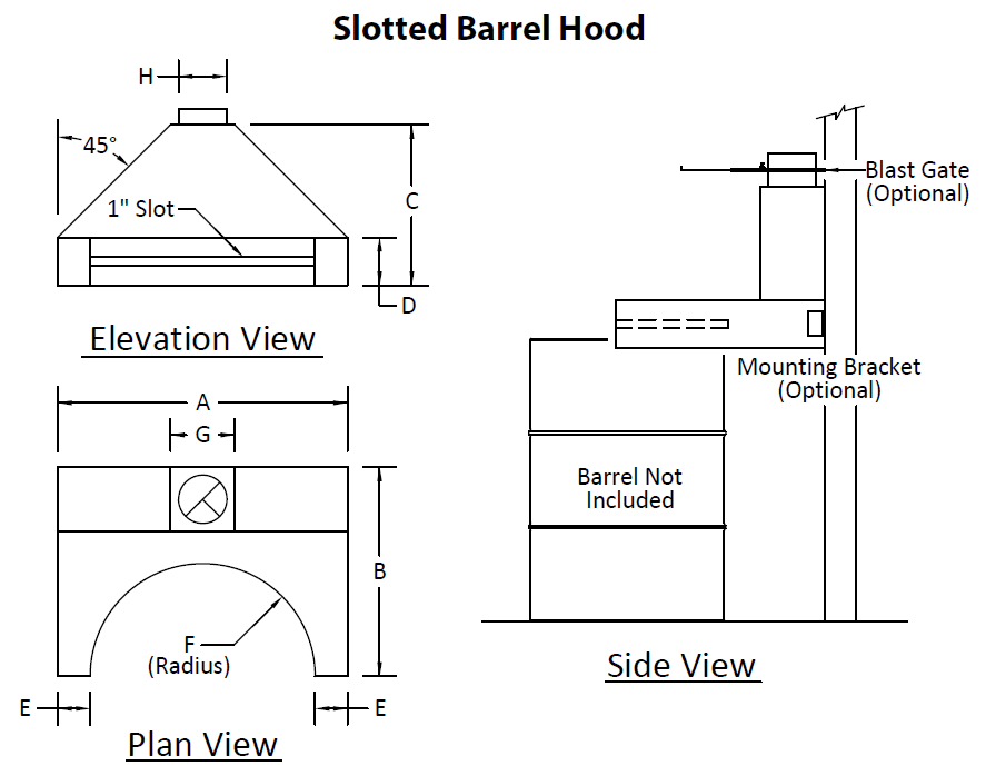 Slotted Barrel Hood Image